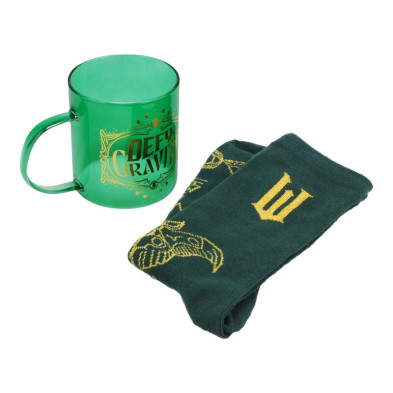 Set Taza cristal + Calcetines Elphaba Wicked